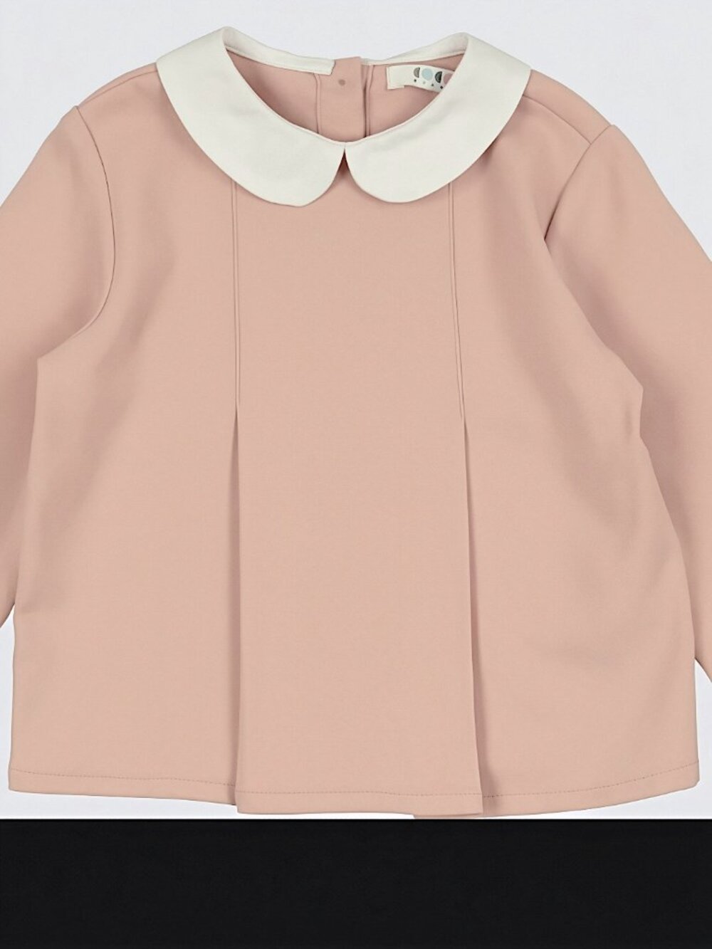 NWT Coco Blanc Girls’ Long-Sleeve Pink Blouse w/ Peter Pan Collar, Size 3T